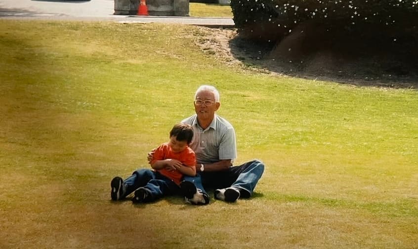 Photo 2 of Kai with grandfather