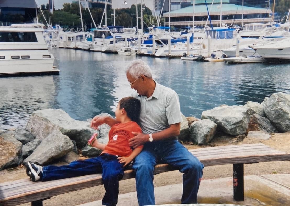 Photo 5 of Kai with grandfather