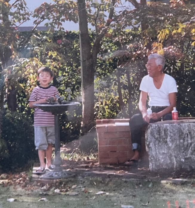 Photo 7 of Kai with grandfather